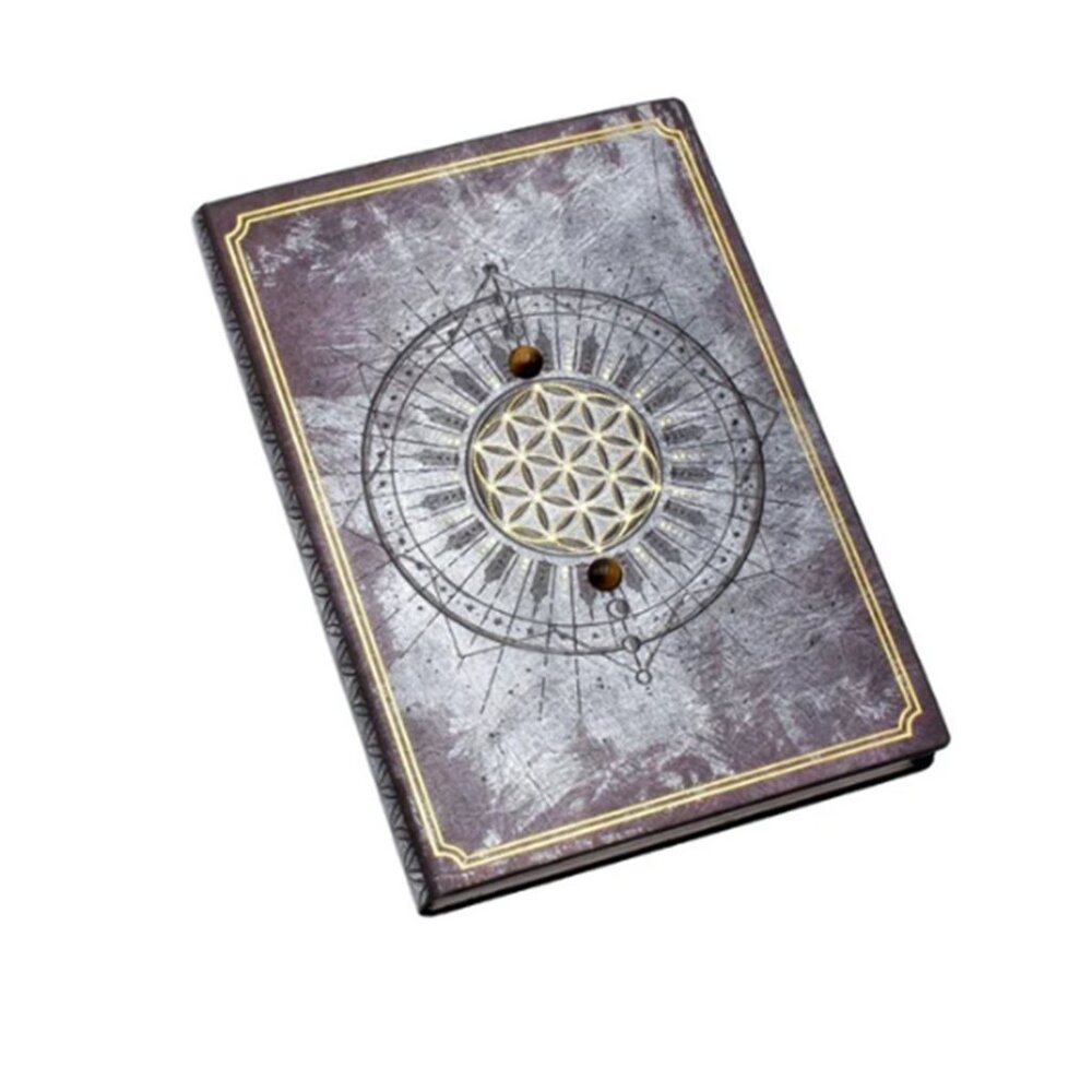 Flower of Life Silver Bound Journal | New